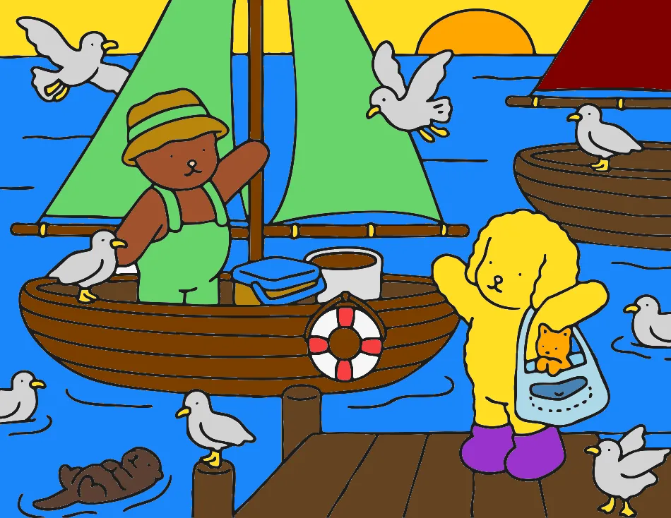 Lucas jatos e o niger – Desenho Colorido Online - Imagem Destacada