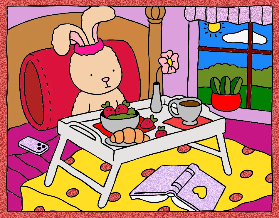 Manhã feliz – Desenho Colorido Online - Imagem Destacada