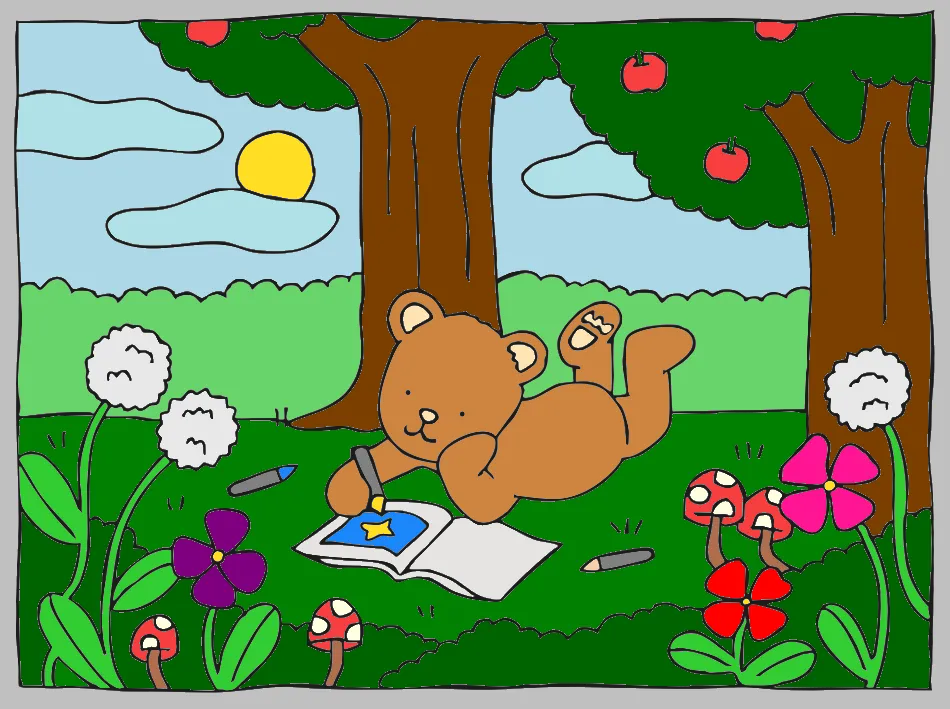 maria linda – Desenho Colorido Online - Imagem Destacada