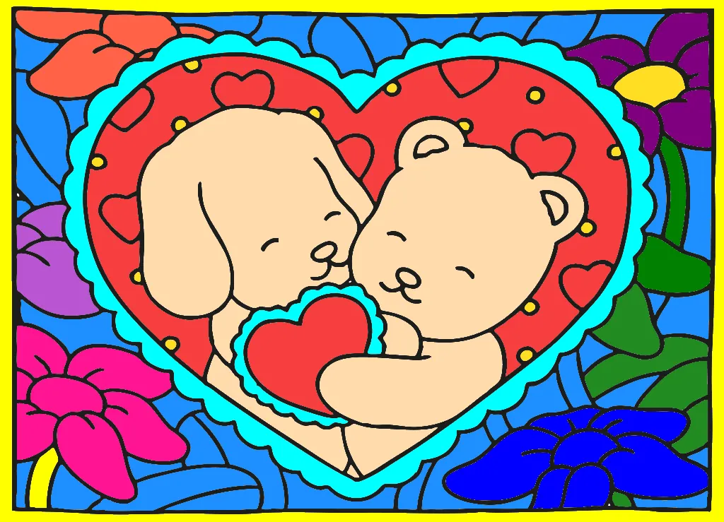 meu amor – Desenho Colorido Online - Imagem Destacada