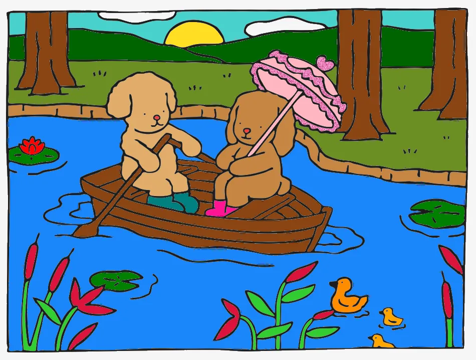 meu barquinho – Desenho Colorido Online - Imagem Destacada