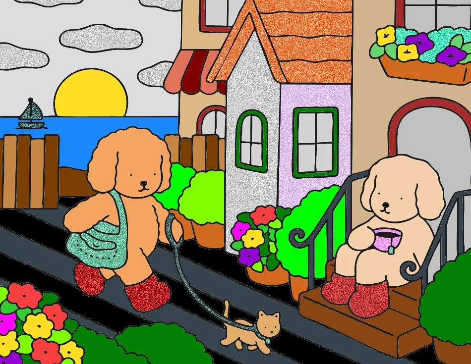 meu dia ensolarado – Desenho Colorido Online - Imagem Destacada