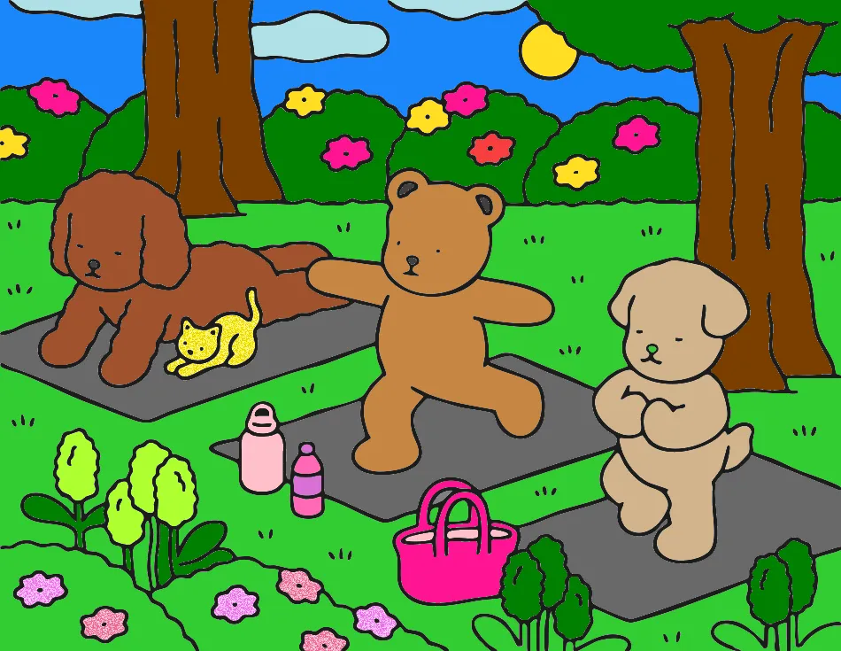 meu jardin encantado – Desenho Colorido Online - Imagem Destacada