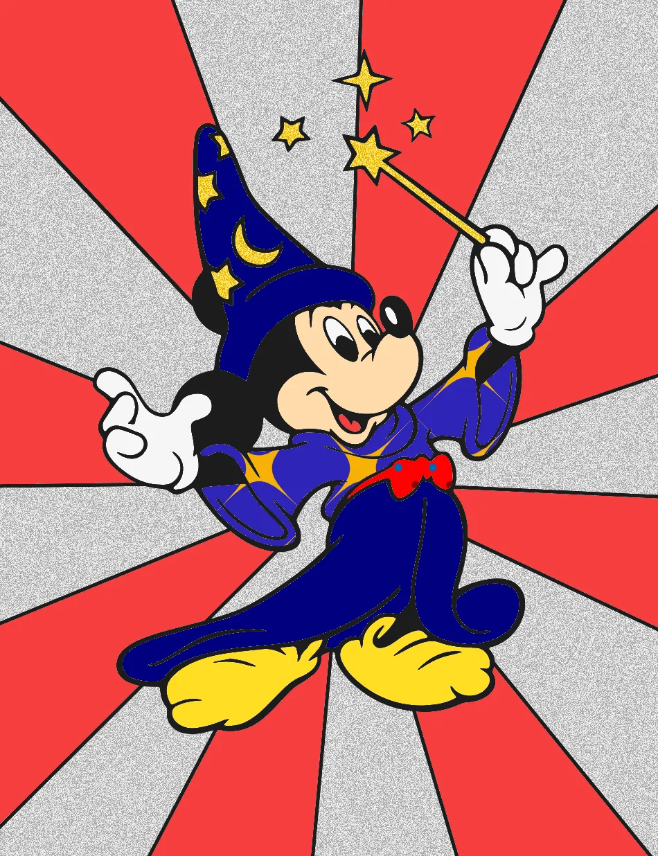 Meu Mickey feiticeiro – Desenho Colorido Online - Imagem Destacada