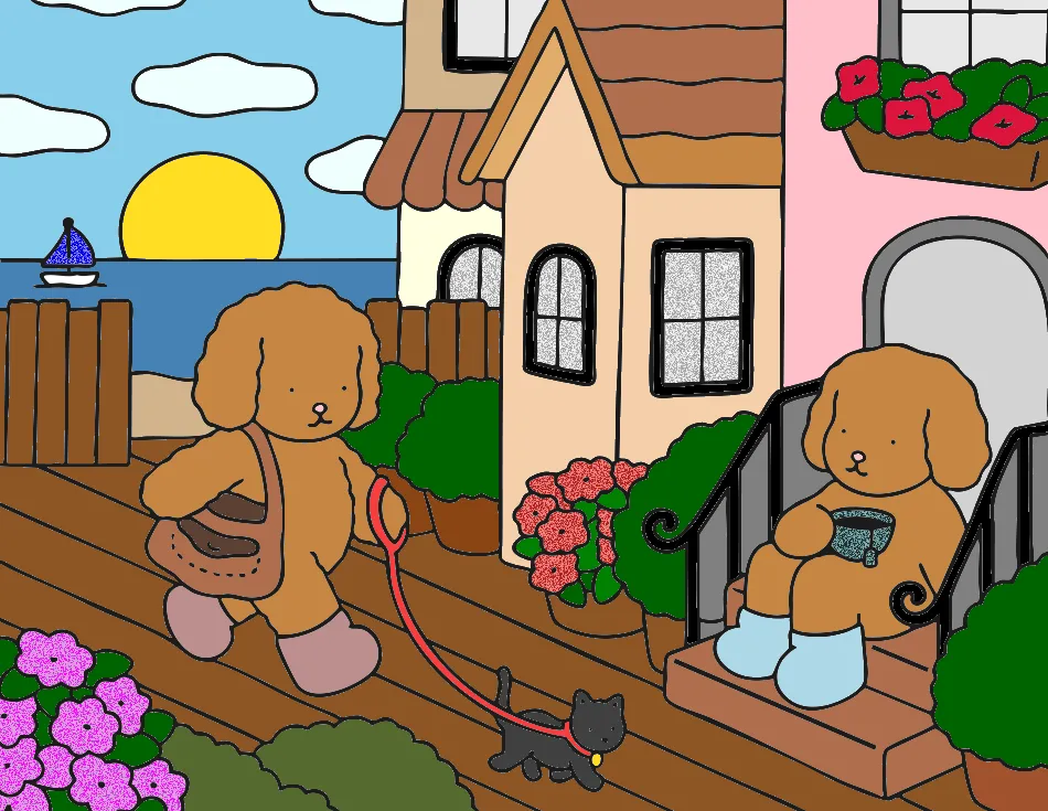 Meu primeiro voo boobie – Desenho Colorido Online - Imagem Destacada