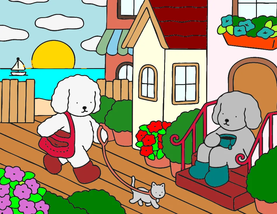 Meus cachorro gato :) – Desenho Colorido Online - Imagem Destacada