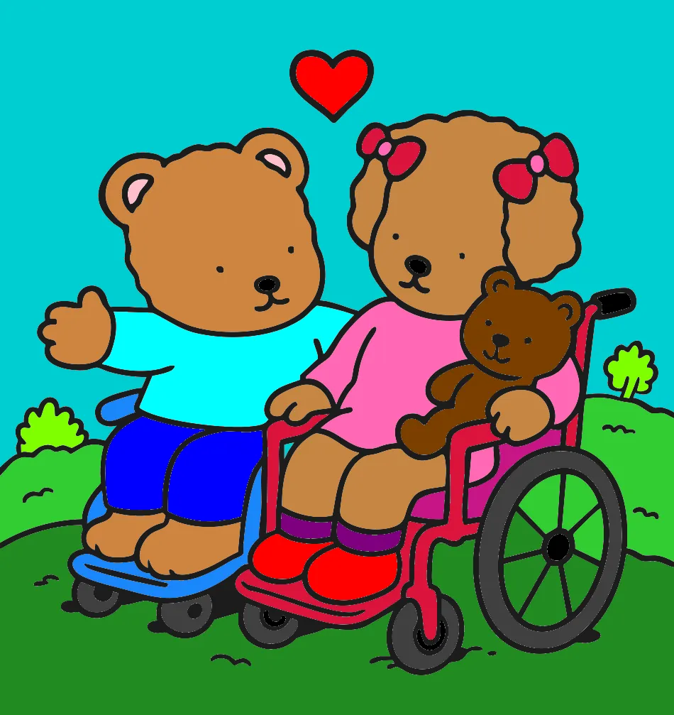 meus ursinhos coloridos – Desenho Colorido Online - Imagem Destacada