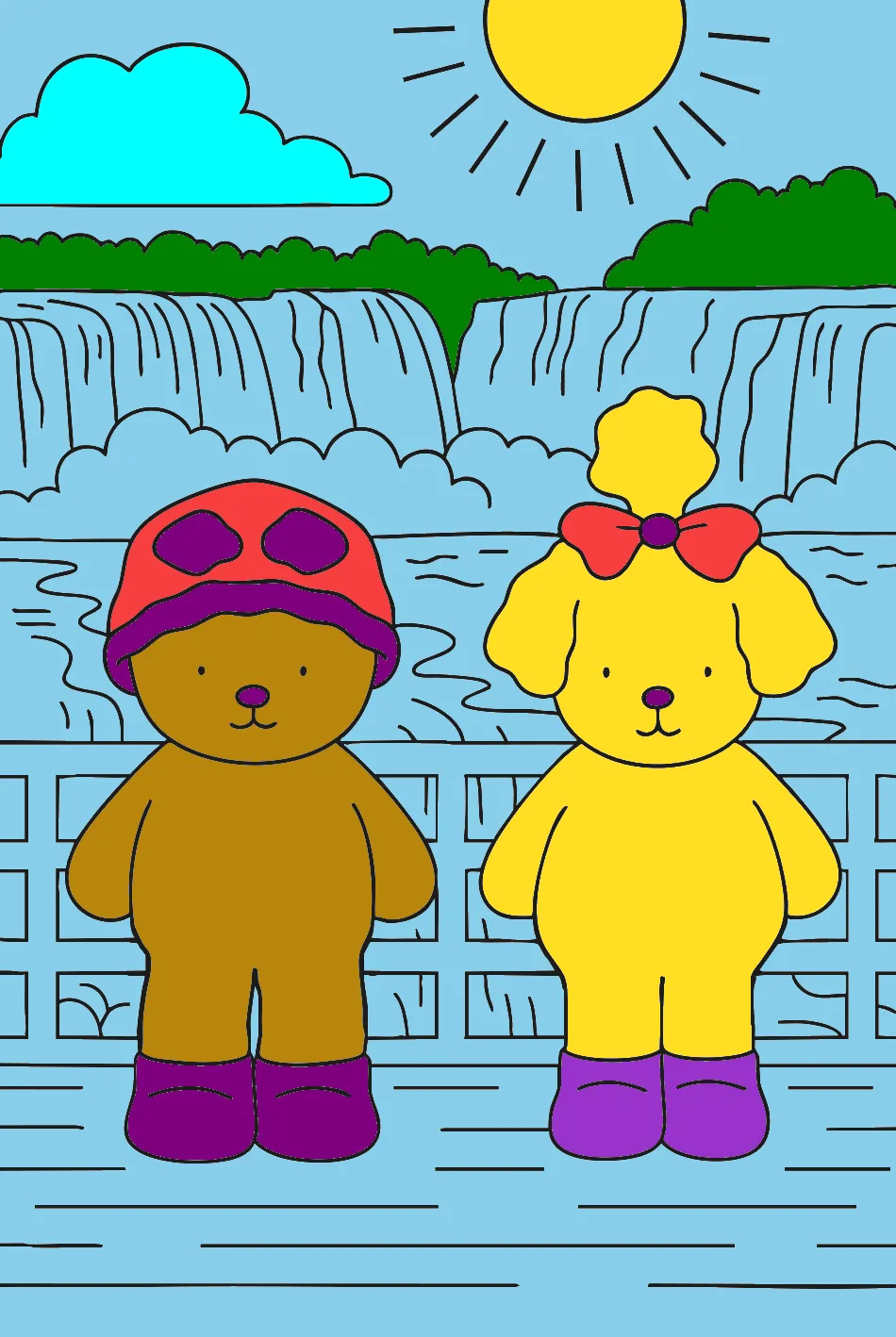 mina obra de arte – Desenho Colorido Online - Imagem Destacada