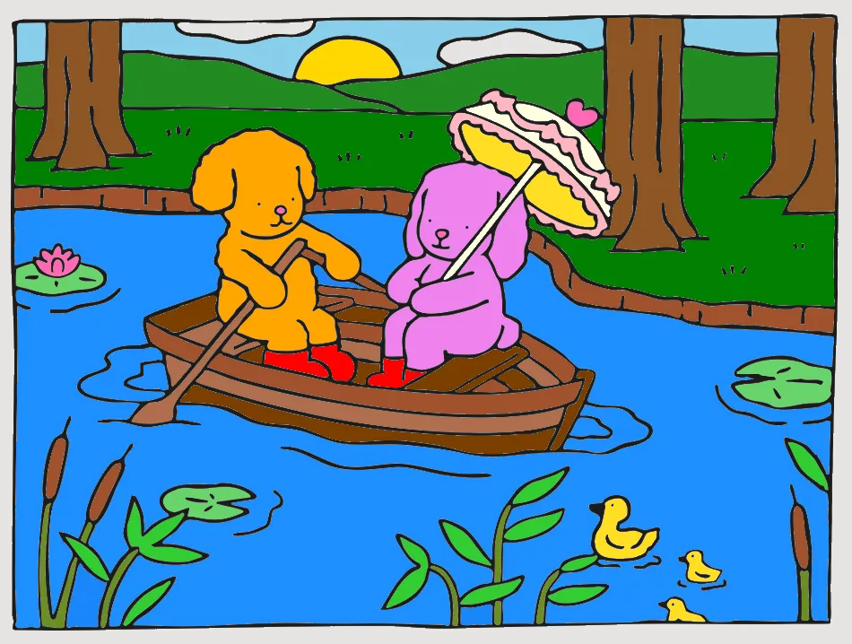 minha honi rosa – Desenho Colorido Online - Imagem Destacada