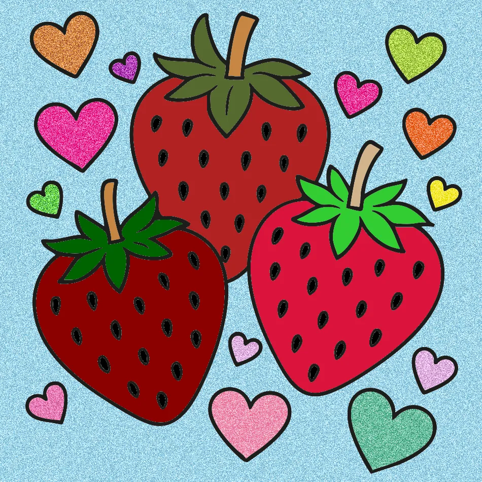 Morango – Desenho Colorido Online - Imagem Destacada
