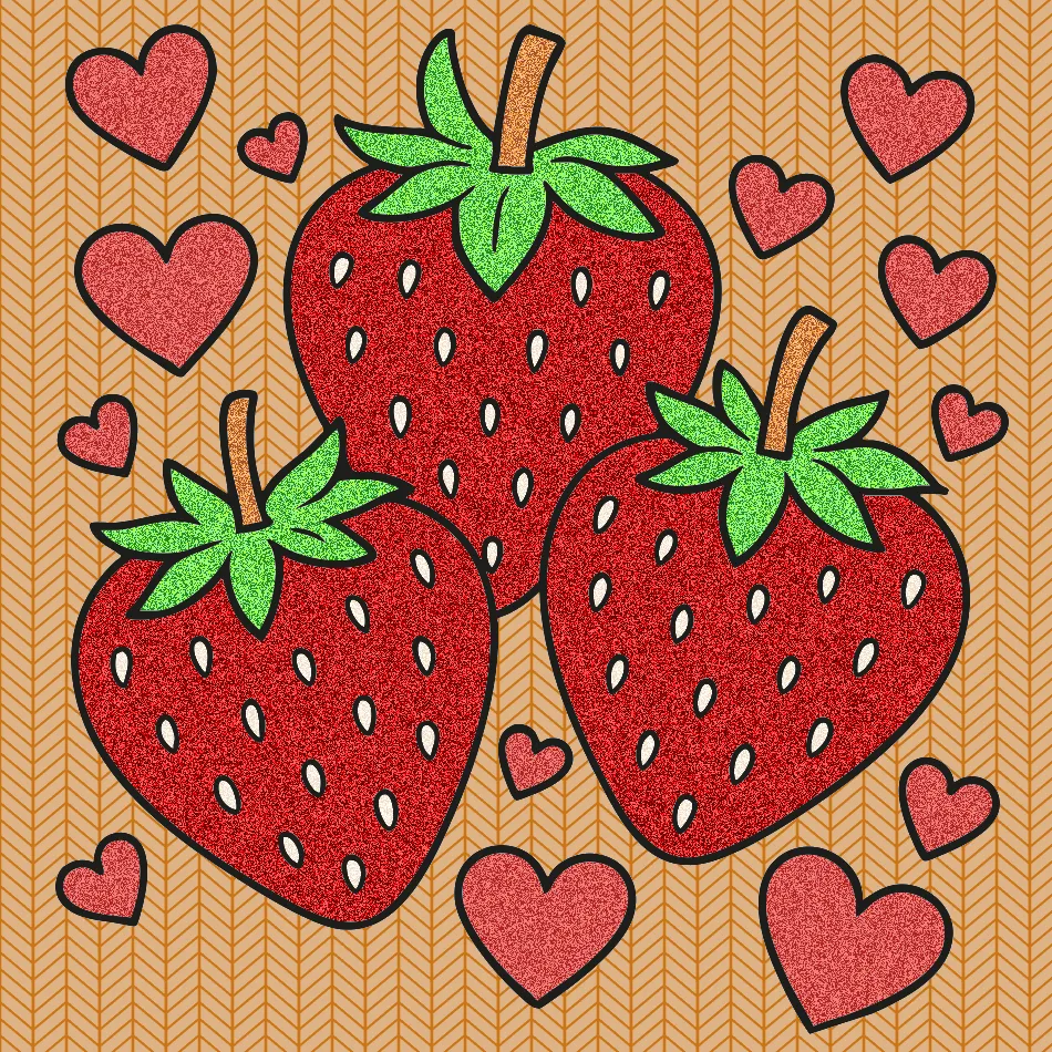 morangos da felicidade – Desenho Colorido Online - Imagem Destacada