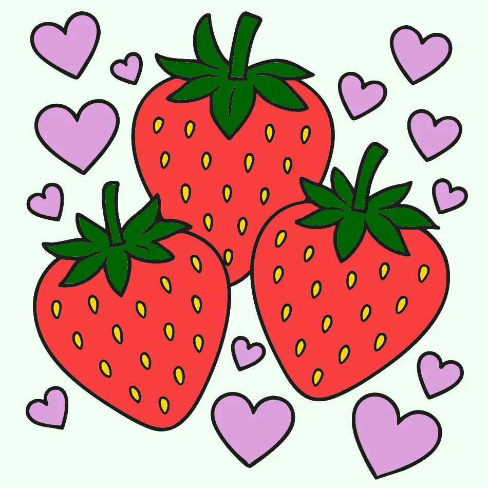 MORANGUE DO AMOR – Desenho Colorido Online - Imagem Destacada