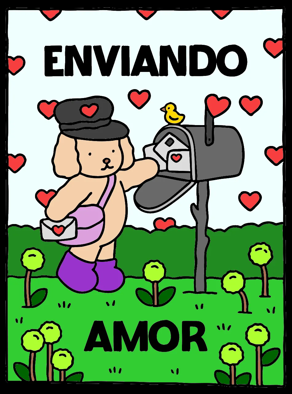 O AMOR E LINDO! – Desenho Colorido Online - Imagem Destacada