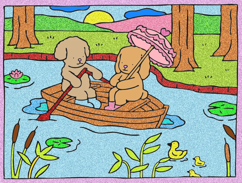 o lago do amor – Desenho Colorido Online - Imagem Destacada