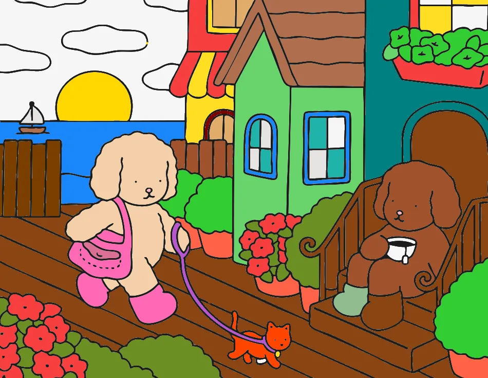 o Noli estava nesse desenho. – Desenho Colorido Online - Imagem Destacada