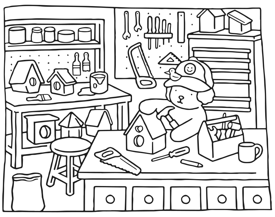 oficina – Desenho Colorido Online - Imagem Destacada