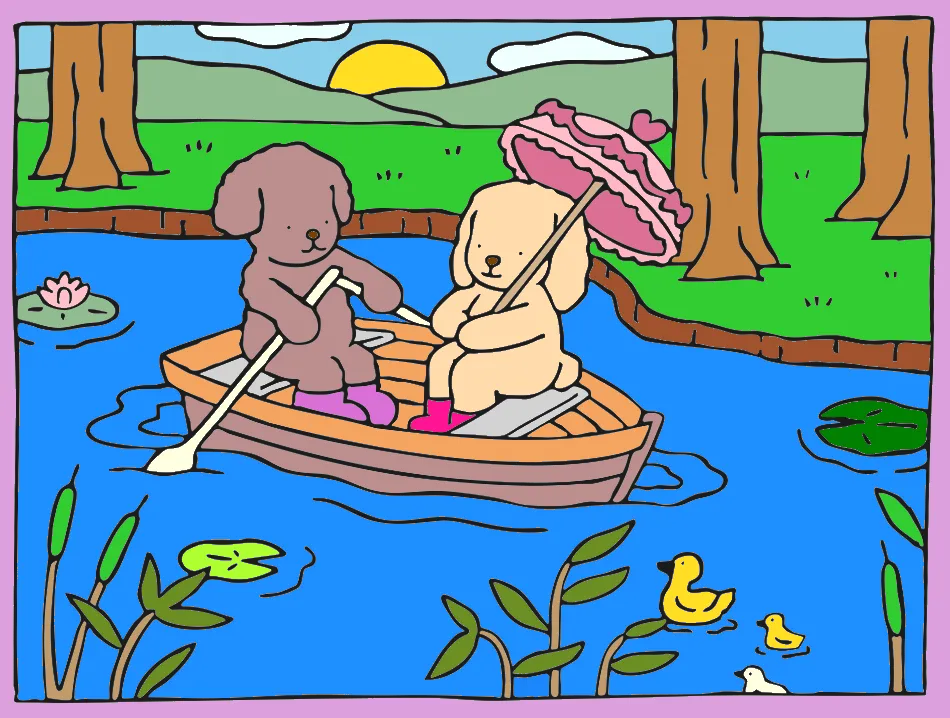 oh mae compra desenho kawaii – Desenho Colorido Online - Imagem Destacada