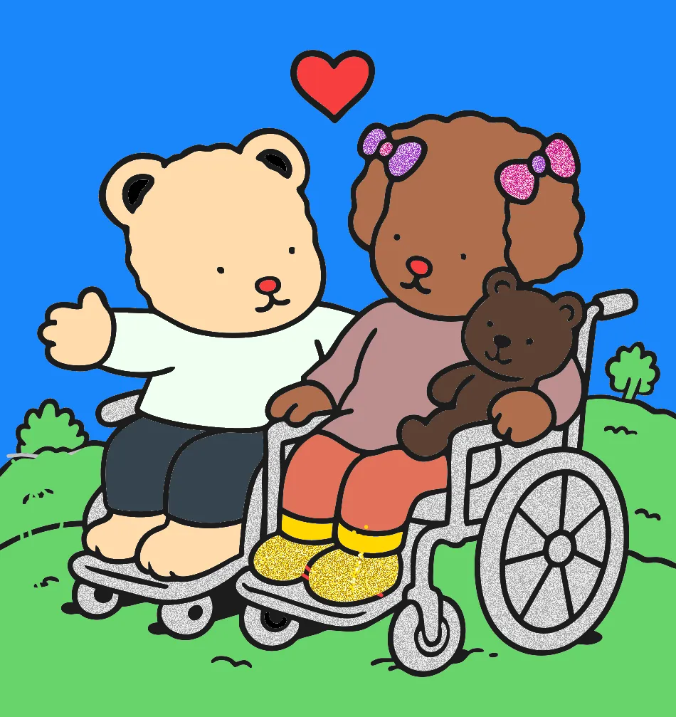 Os amigos mais fofos – Desenho Colorido Online - Imagem Destacada