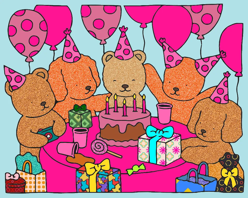 Parabéns – Desenho Colorido Online - Imagem Destacada