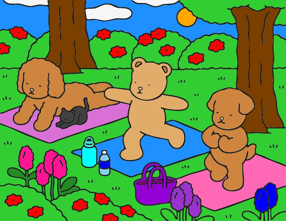 Parque – Desenho Colorido Online - Imagem Destacada