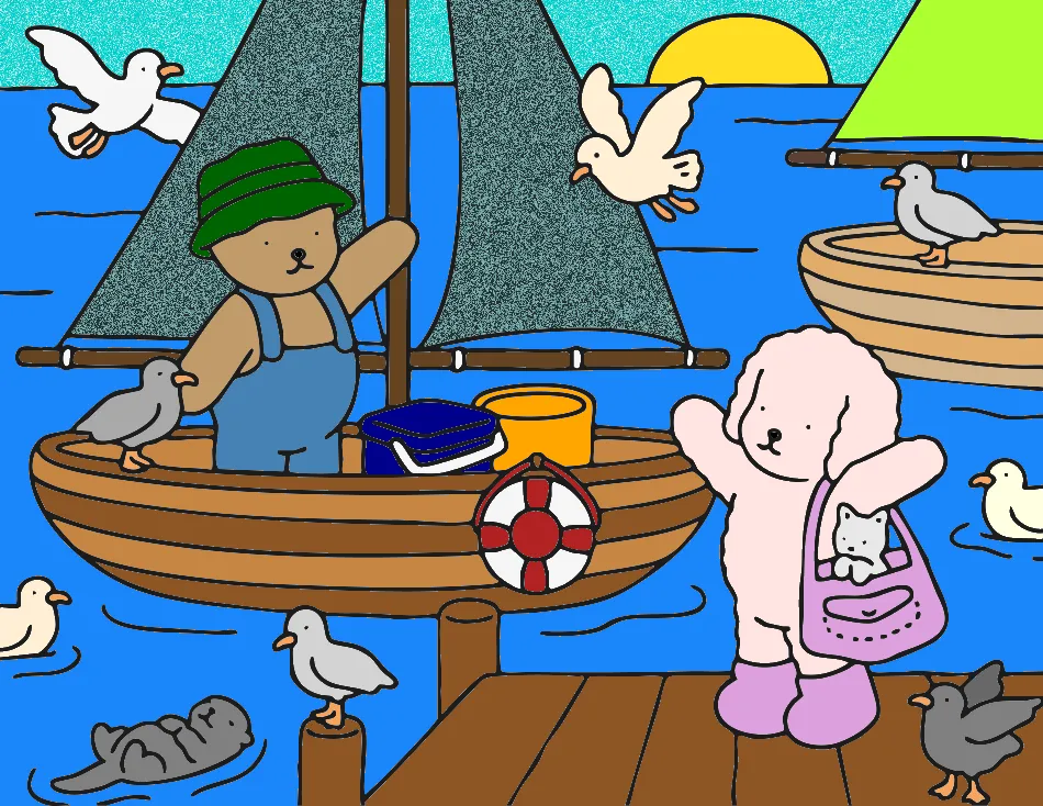 PASSAROS CINZAS – Desenho Colorido Online - Imagem Destacada