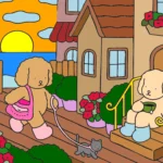 passeio com gatinho – Desenho Colorido Online