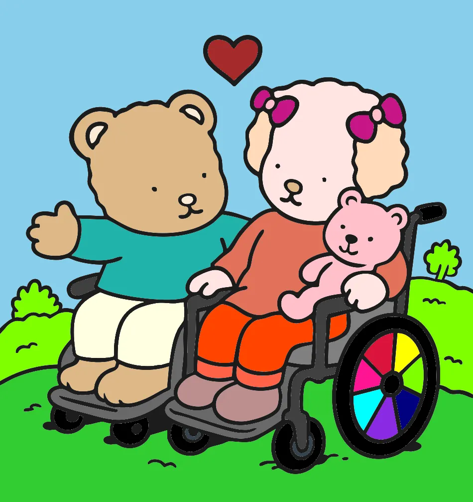 Passeio no parque – Desenho Colorido Online - Imagem Destacada
