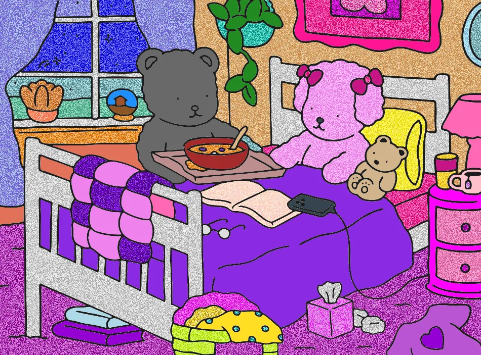 quarto mais ou menoskkk – Desenho Colorido Online - Imagem Destacada