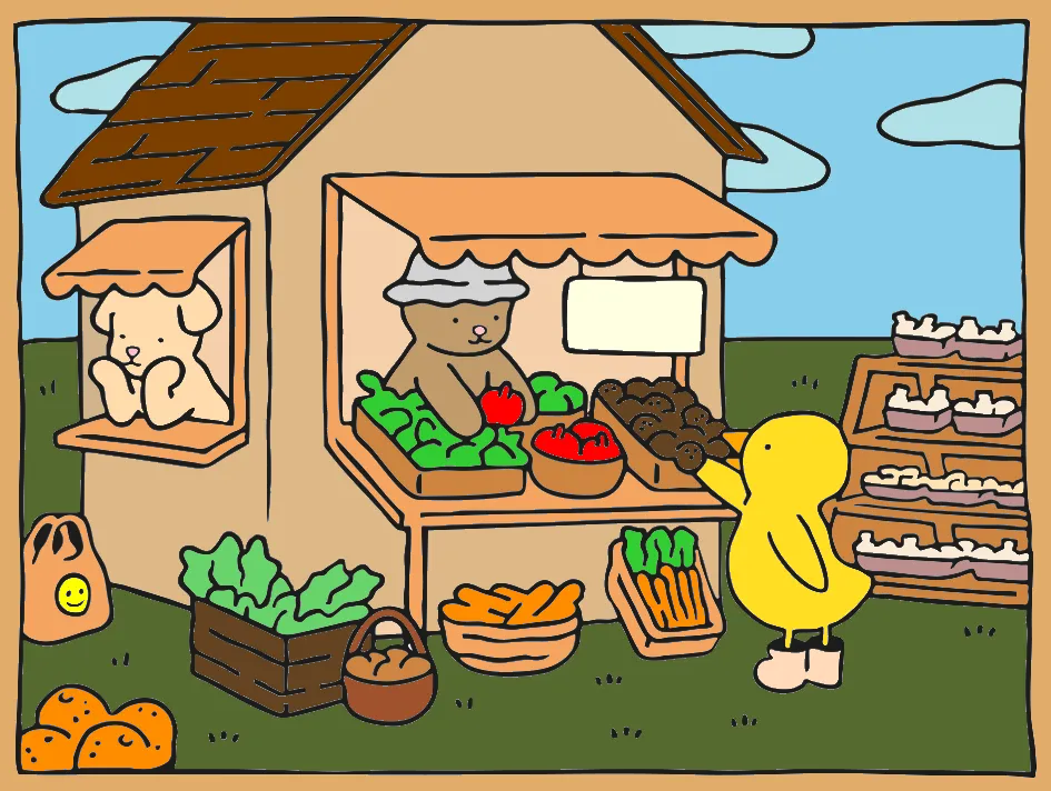 quitanda da sofia – Desenho Colorido Online - Imagem Destacada