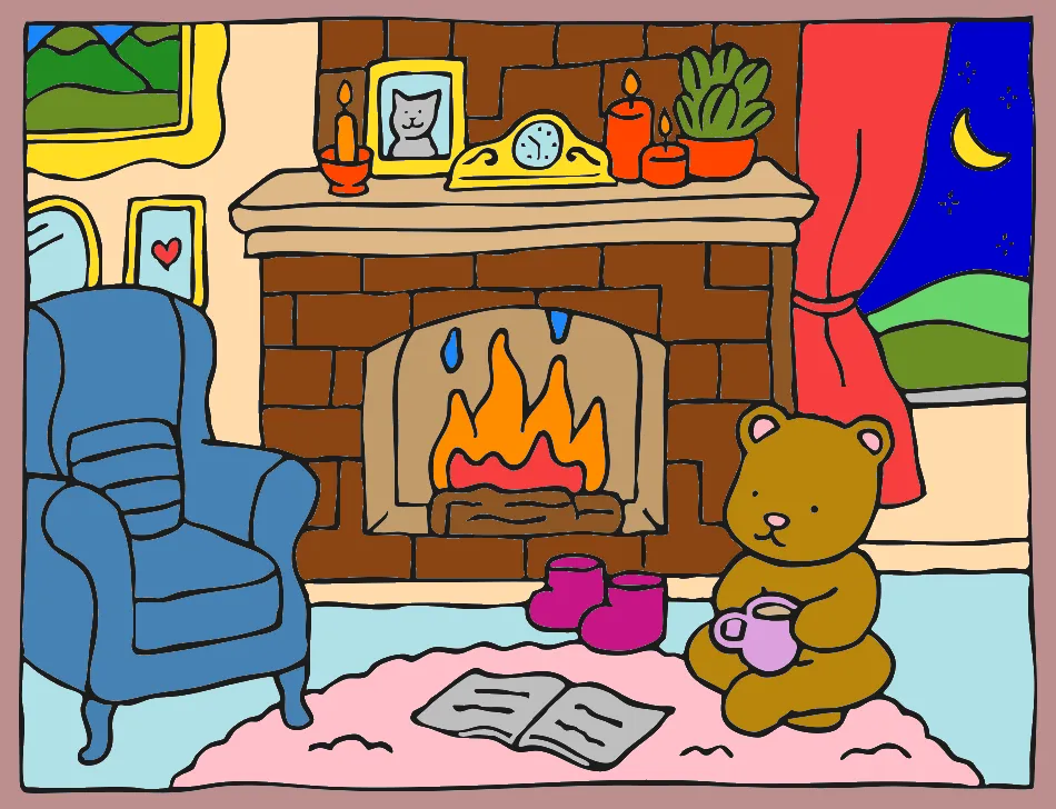 relaxando a mente – Desenho Colorido Online - Imagem Destacada