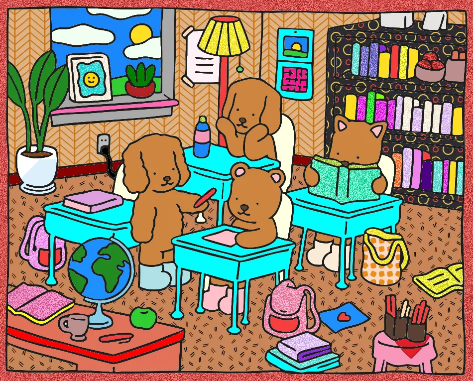 sala de aula colorido – Desenho Colorido Online - Imagem Destacada