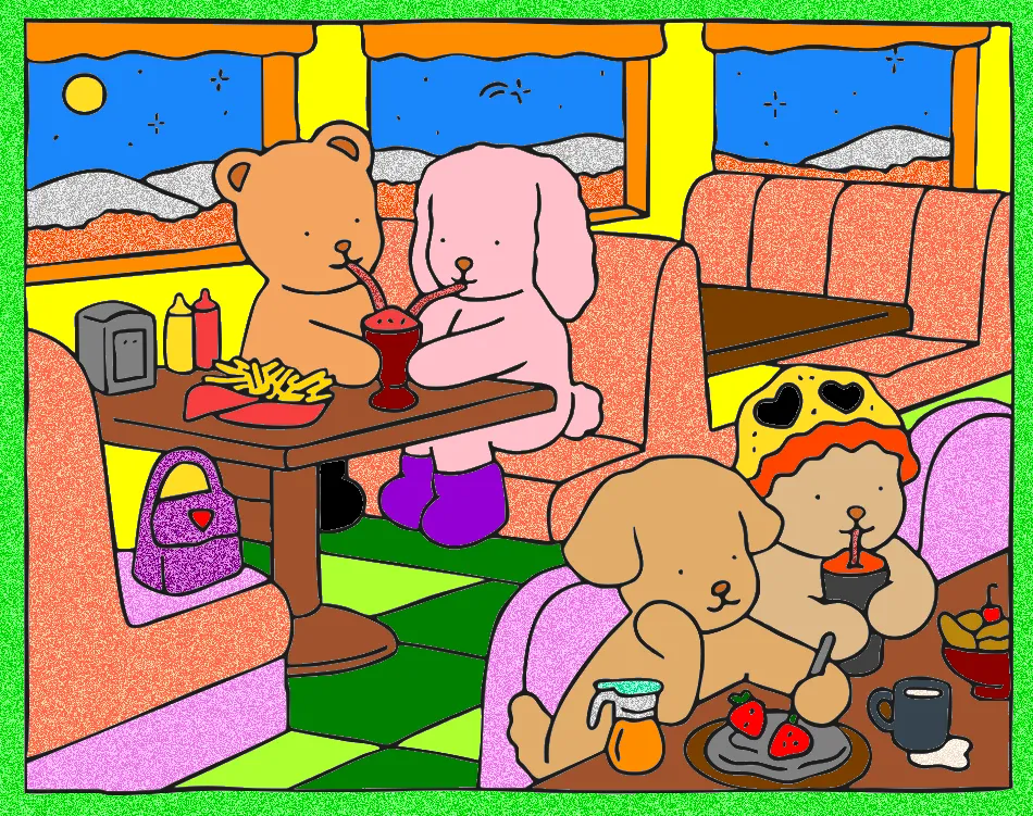 SORVETERIA ALEGRE – Desenho Colorido Online - Imagem Destacada