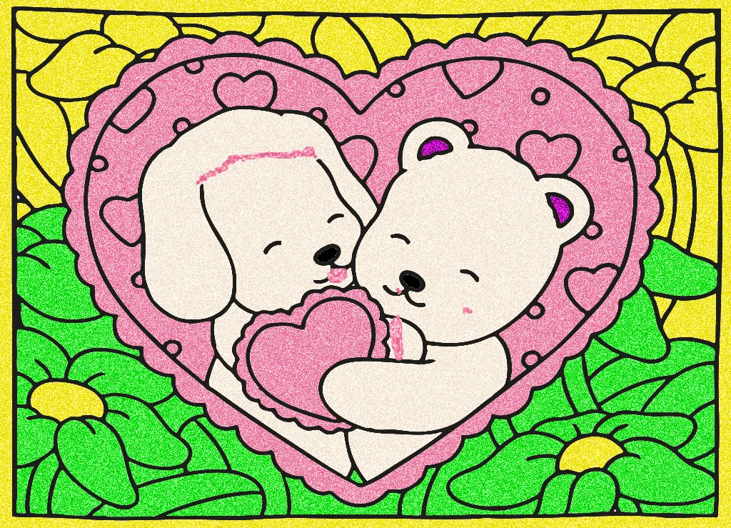 te amo – Desenho Colorido Online - Imagem Destacada