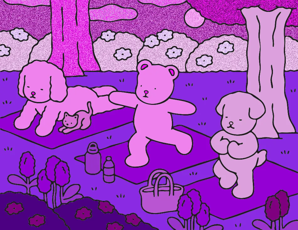 Tudo de roxo amei – Desenho Colorido Online - Imagem Destacada