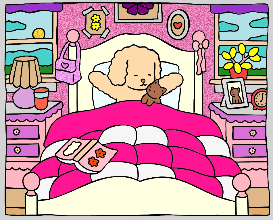 um bom dia com cor – Desenho Colorido Online - Imagem Destacada