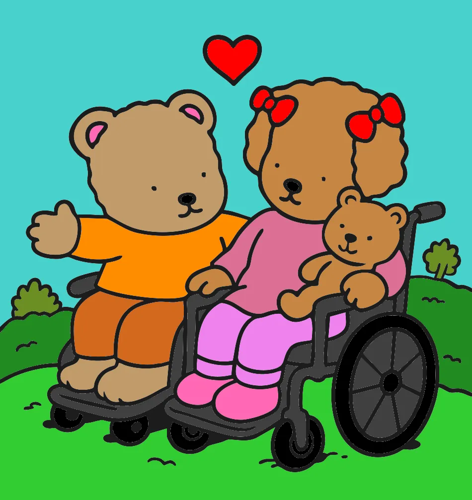 uma tarde alegre – Desenho Colorido Online - Imagem Destacada