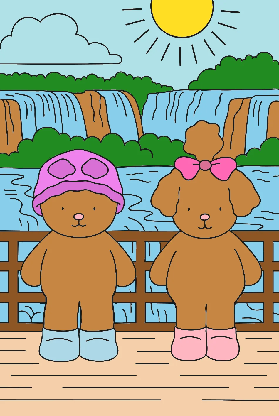 ursas amigas – Desenho Colorido Online - Imagem Destacada