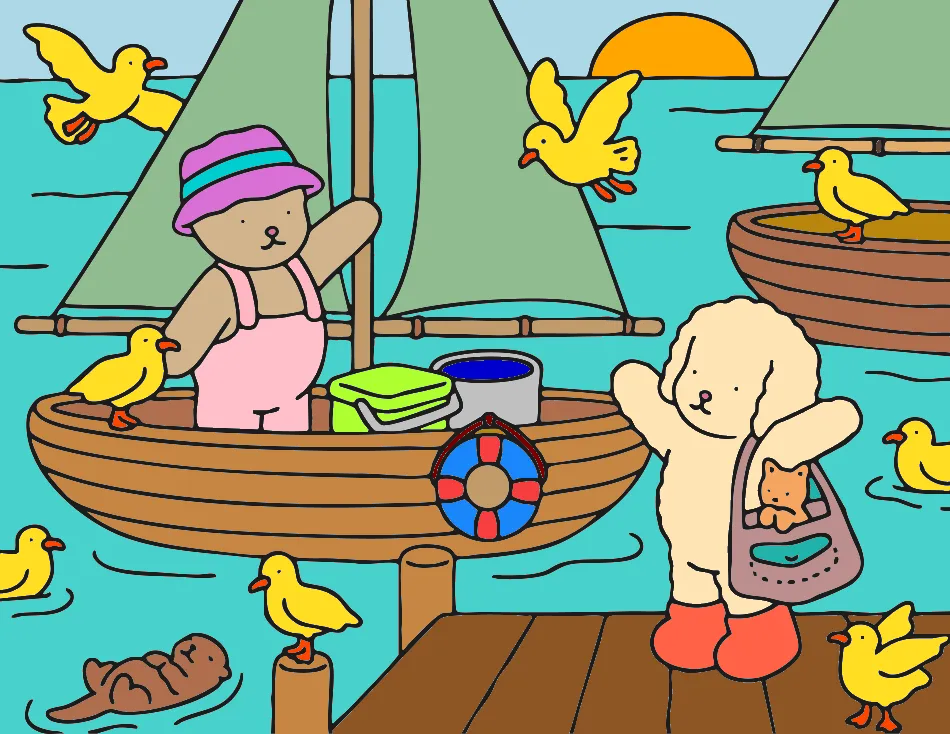 URSINHOS CARINHOSOS – Desenho Colorido Online - Imagem Destacada