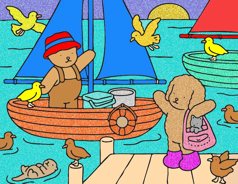 VELEJANDO AO AR LIVRE – Desenho Colorido Online - Imagem Destacada