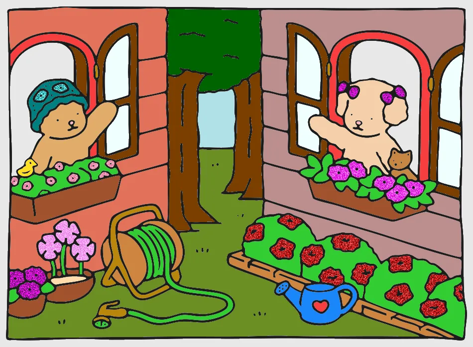 VIZINHOS – Desenho Colorido Online - Imagem Destacada