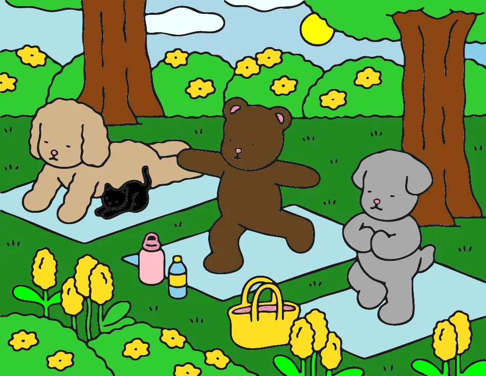 #yoga – Desenho Colorido Online - Imagem Destacada