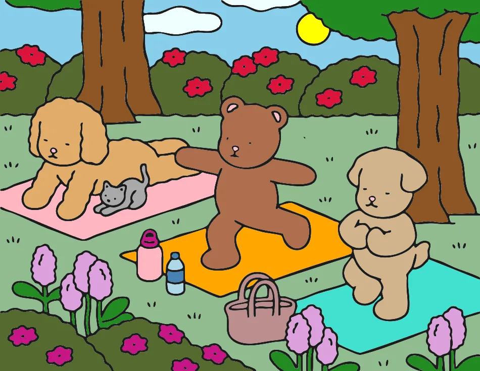 yoga – Desenho Colorido Online - Imagem Destacada