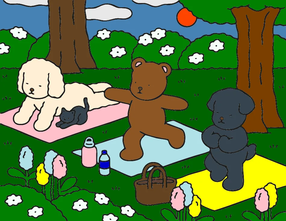 yooooooooooooogaaa – Desenho Colorido Online - Imagem Destacada