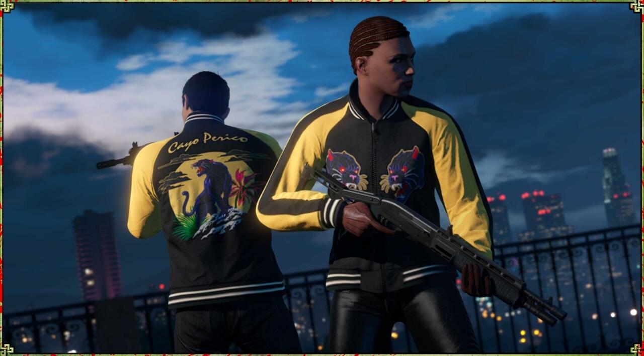 A jaqueta Panther Tour em GTA Online