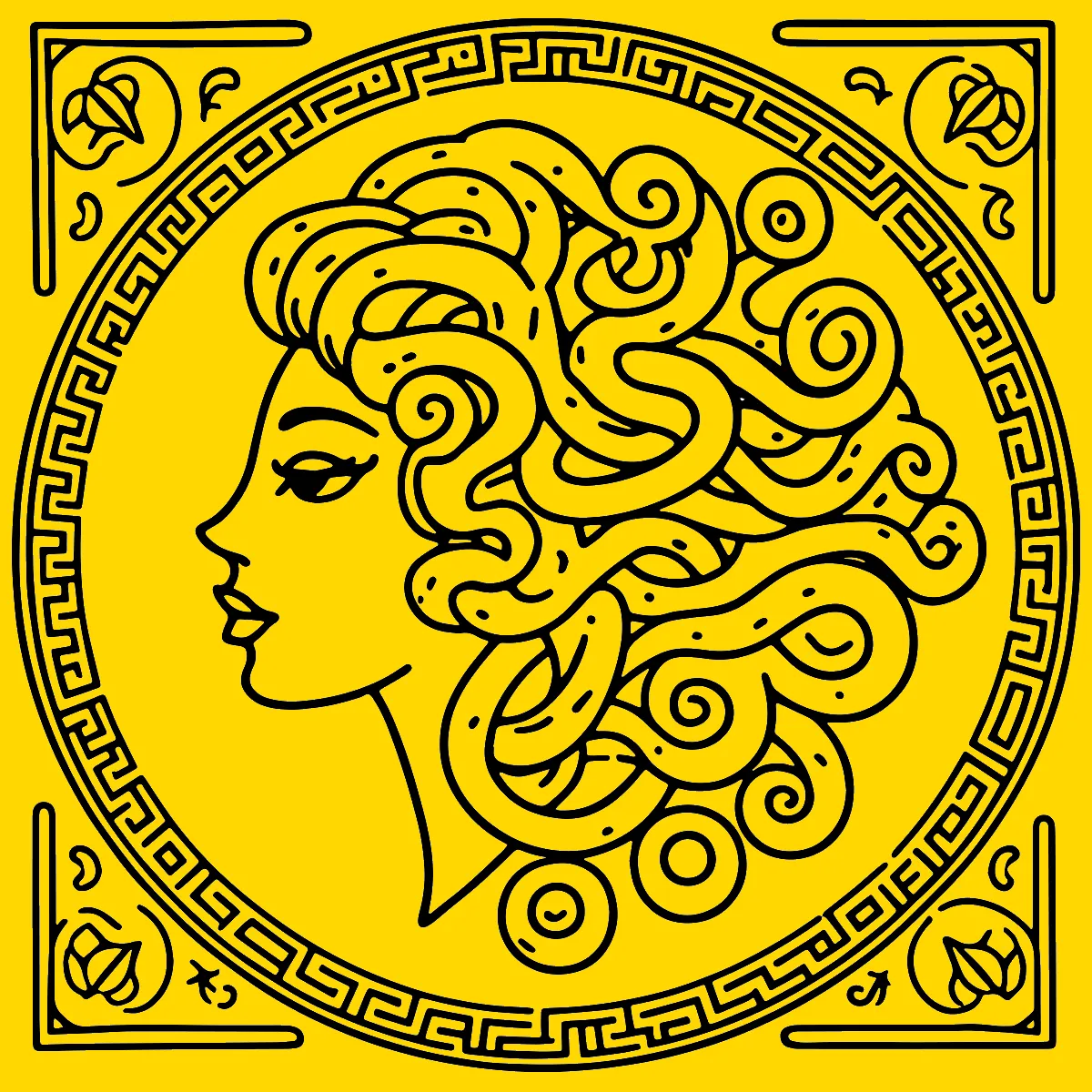 A MEDUSA GREGA – Desenho Colorido Online - Imagem Destacada