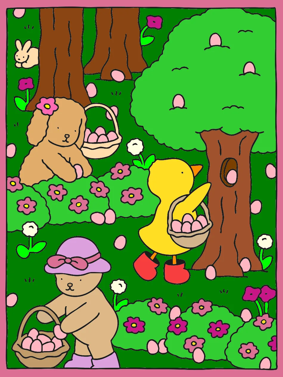 a obra mais linda de primavera – Desenho Colorido Online - Imagem Destacada