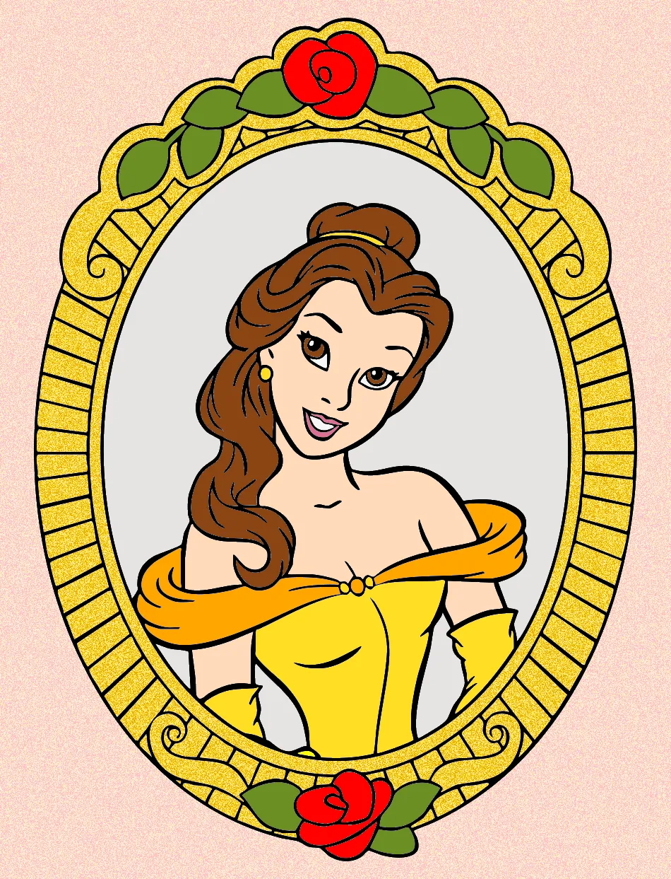 BELA E A FERA – Desenho Colorido Online - Imagem Destacada