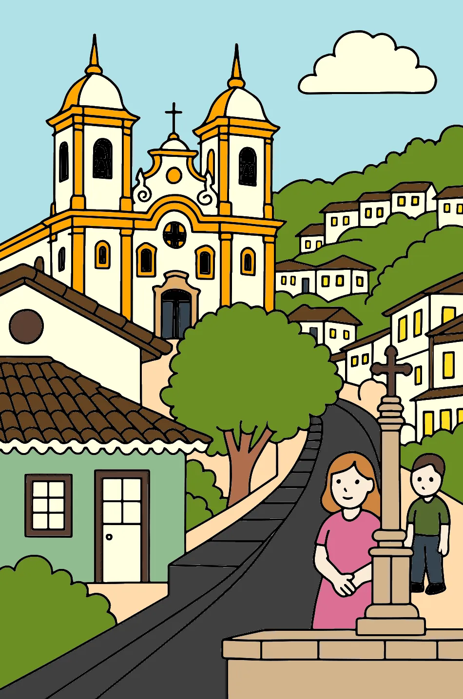 cidade – Desenho Colorido Online - Imagem Destacada