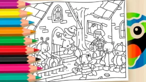 Desenho para colorir Desenho de Halloween da Bobbie Goods para Colorir Online