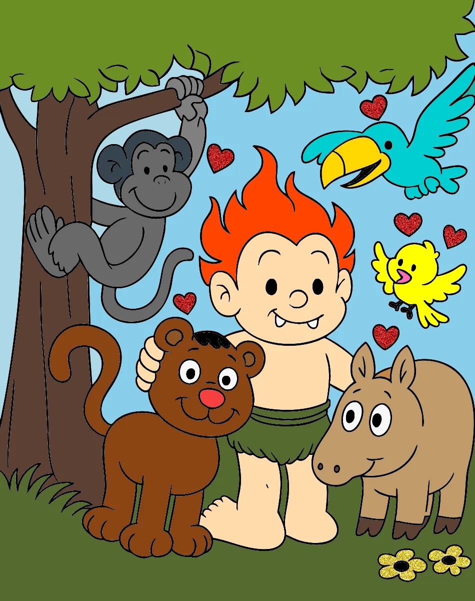 curupira – Desenho Colorido Online - Imagem Destacada